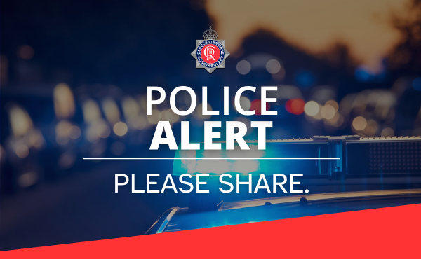 Police alert banner