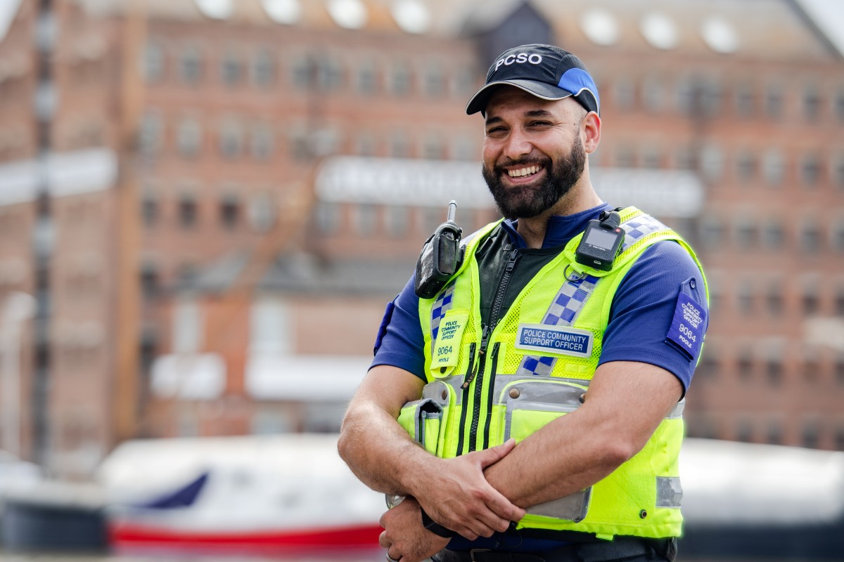 PCSO in Gloucester Docks